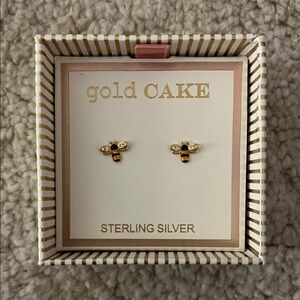 sterling silver Bee Stud Earrings